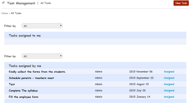 School ERP Task Management